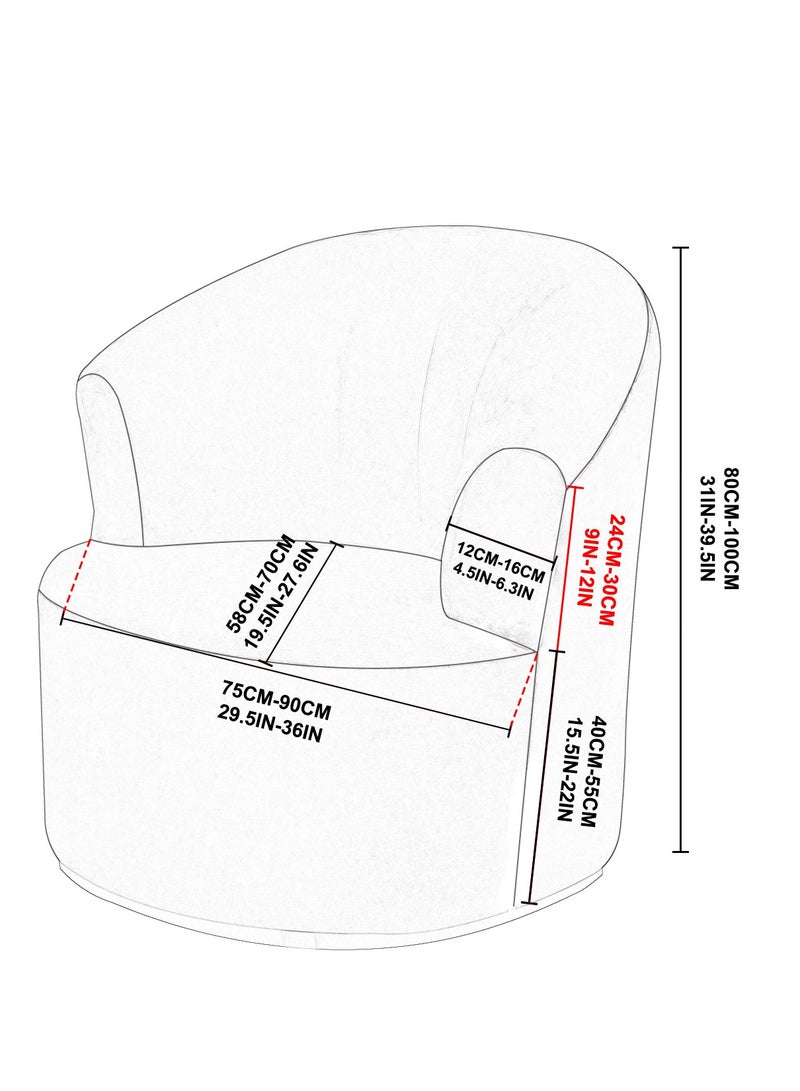 Single sofa cover super soft fully wrapped highly elastic fabric stretches freely fits most single sofa sizes - Image 2